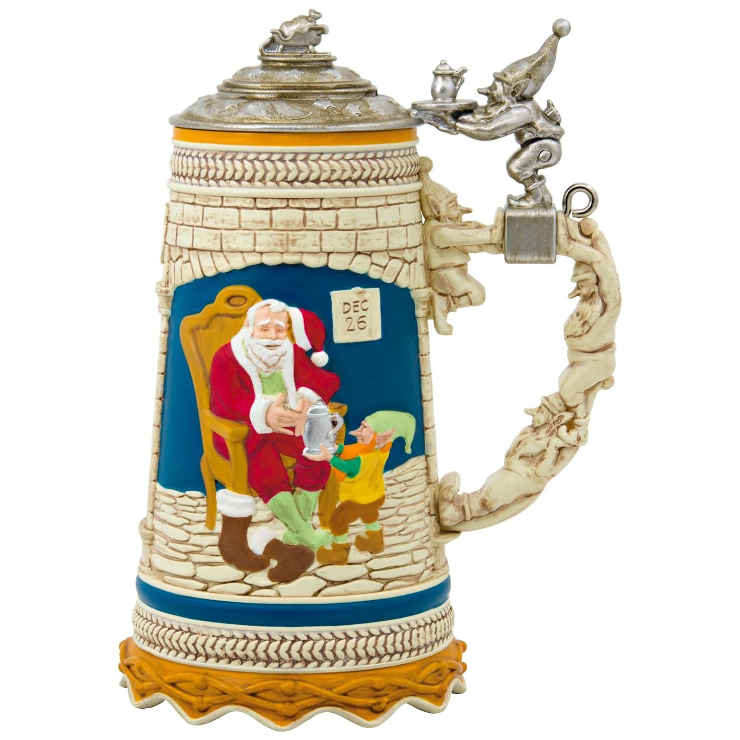 Amazon.com: Hallmark 1595QGO1372 Beer Stein Keepsake Christmas